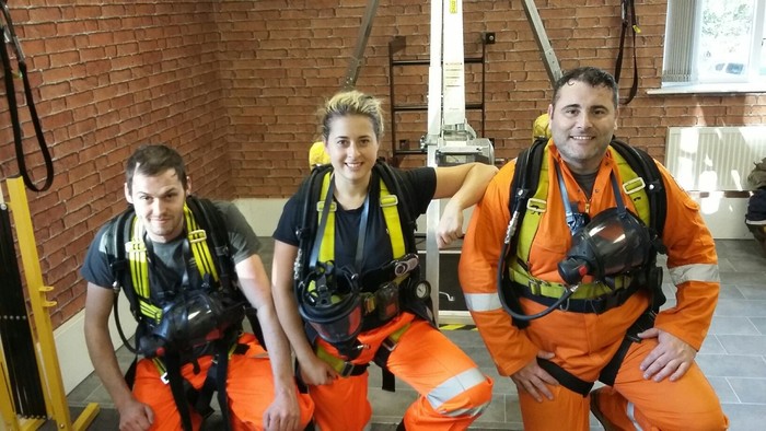 Lee McNichol, Rita Carone and Jamie Vickers are now qualified to work in High Risk Confined Space
