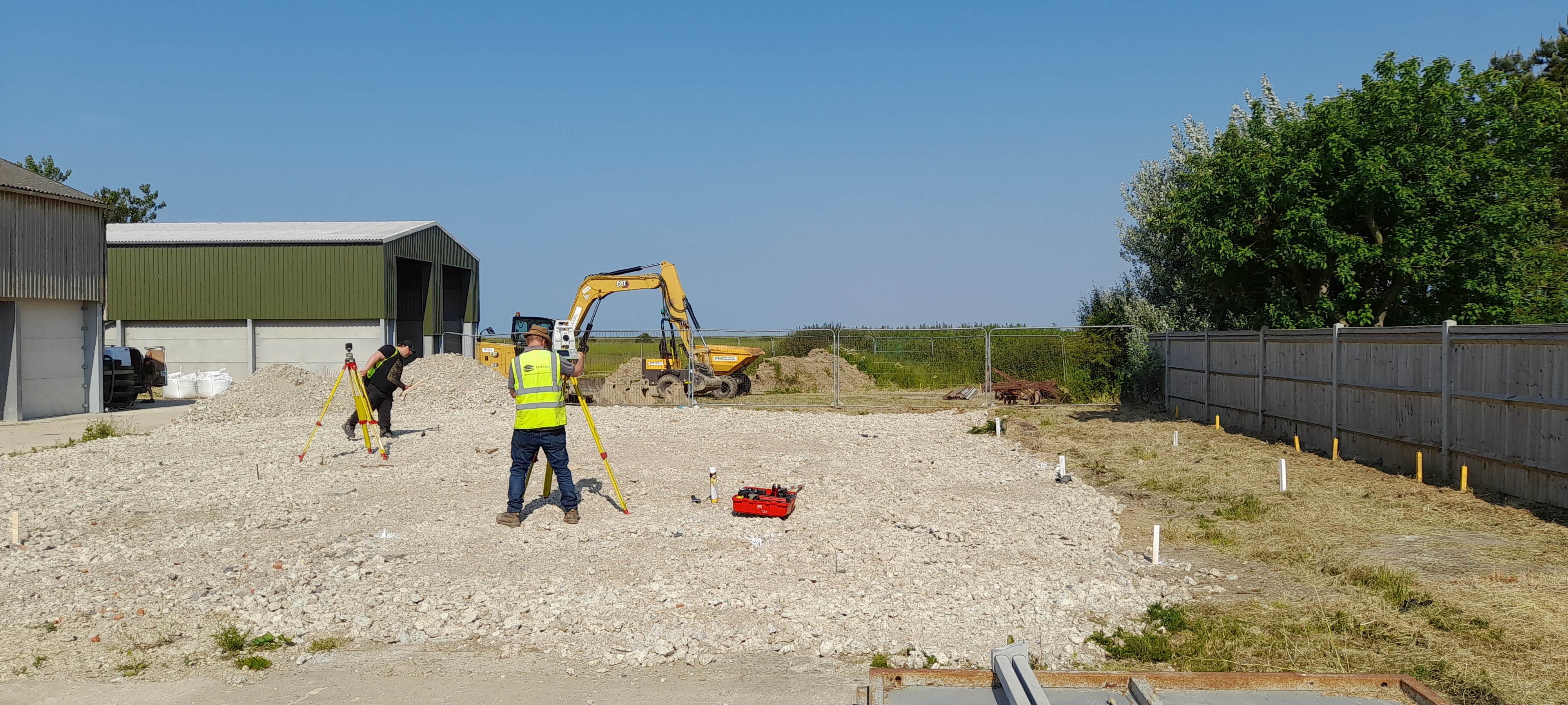 AG TS16 pegs site setting out