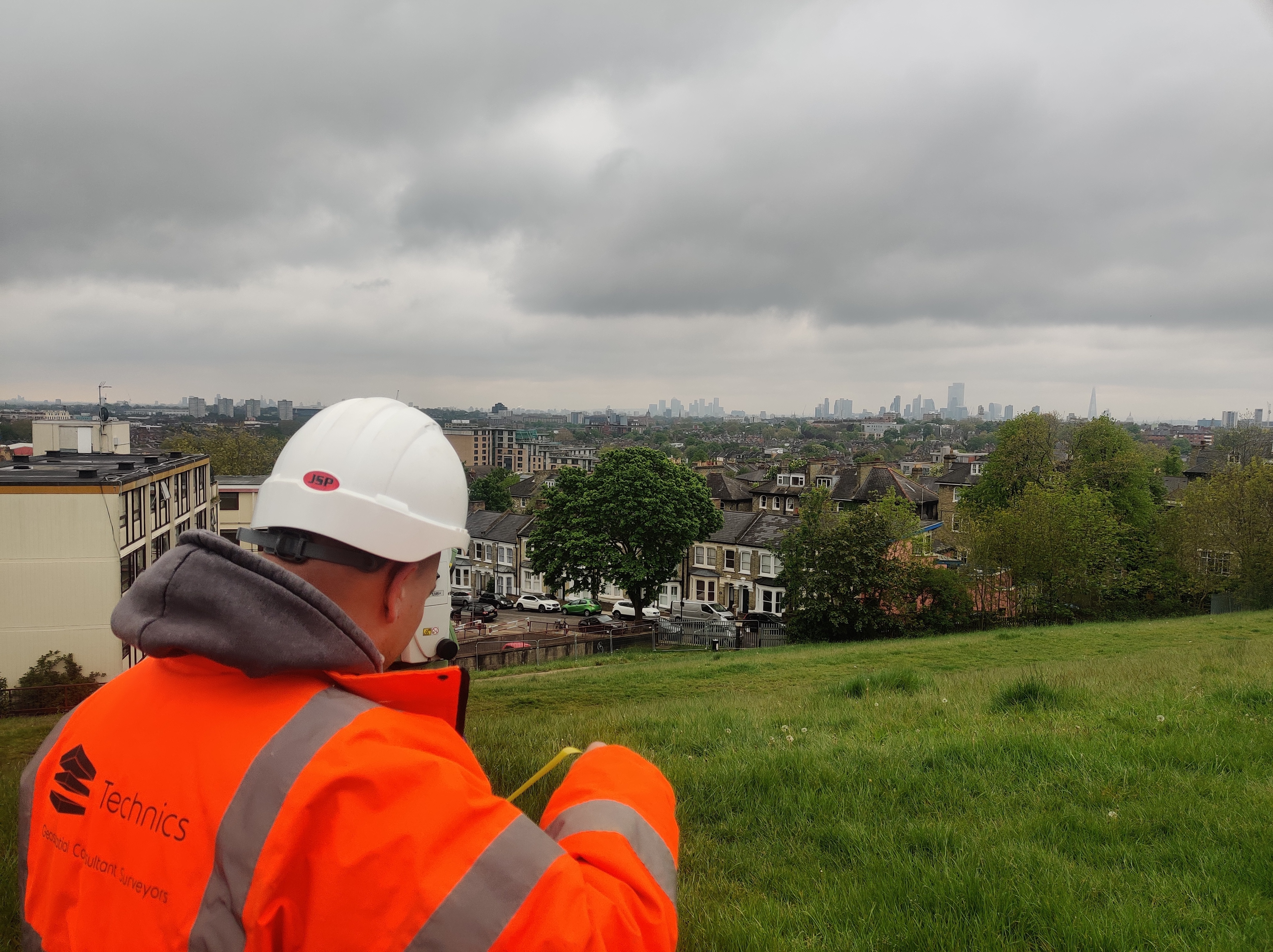 Enjoying the views whilst carrying out another Topographical and Utility Survey.