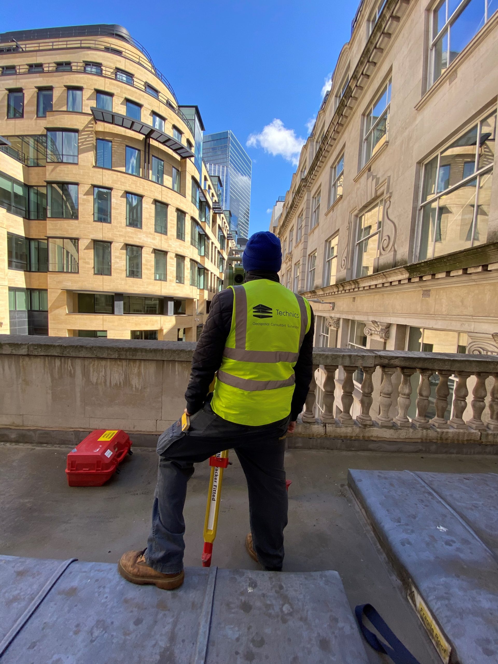 Working on a Measured Survey in sunny London.